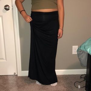 Black maxi skirt